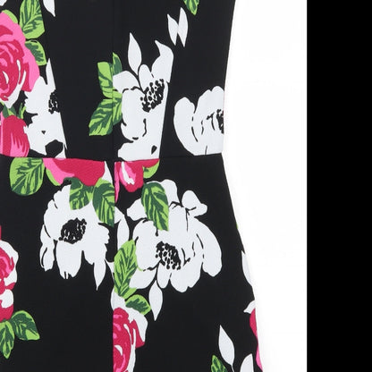 Boohoo Womens Pink Floral  Playsuit One-Piece Size 8 L3 in