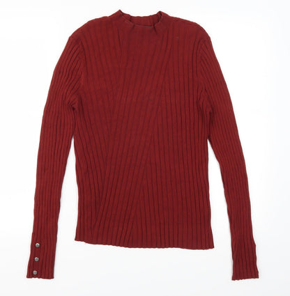 Additional front view of Miss Selfridge women’s red jumper, size UK 16