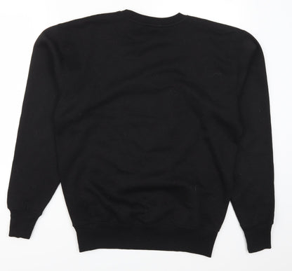 Malaika Mens Black   Pullover Sweatshirt Size M  - Santa Time For A Beer