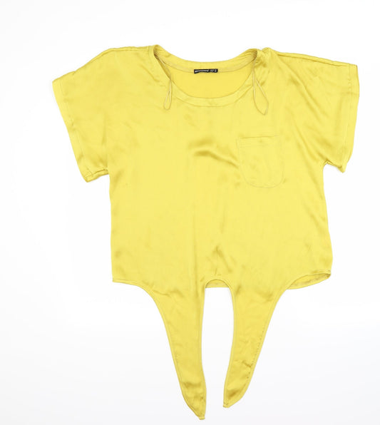 Atmosphere Womens Yellow   Basic Blouse Size 14