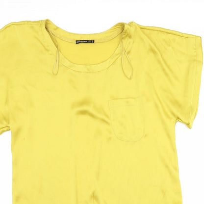 Atmosphere Womens Yellow   Basic Blouse Size 14