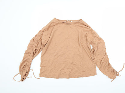 Mng Womens Beige   Basic T-Shirt Size S