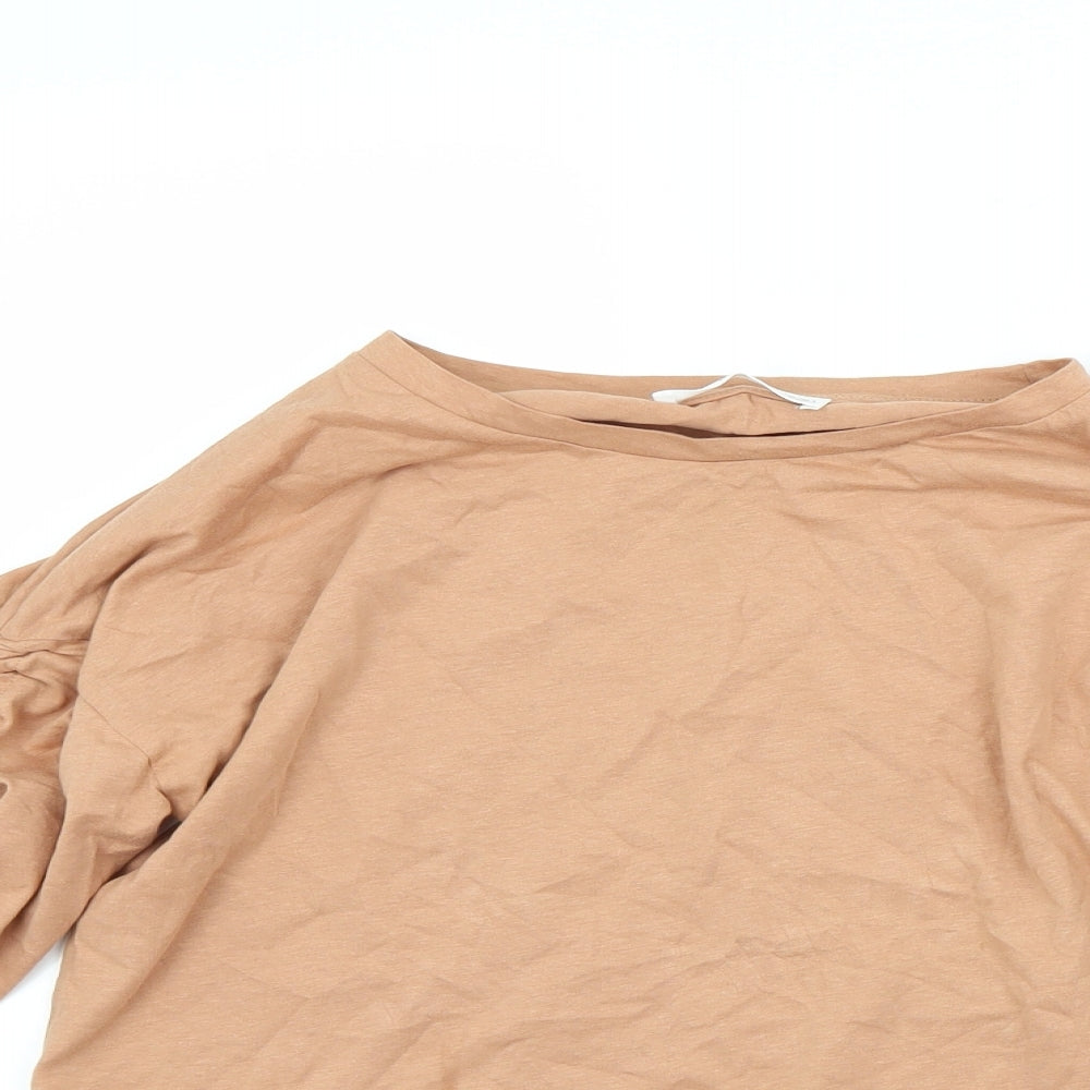 Mng Womens Beige   Basic T-Shirt Size S