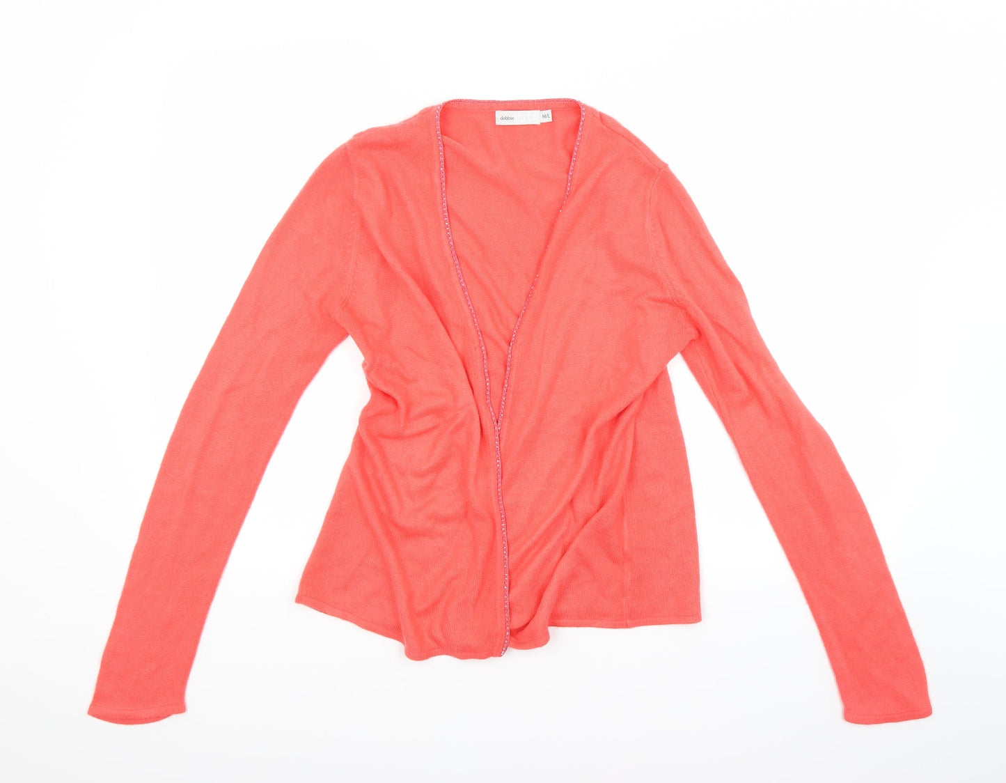 Debbie Morgan Womens Orange   Cardigan Jumper Size M