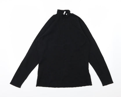 Front view of Anthology women’s black knit jumper, size UK 16