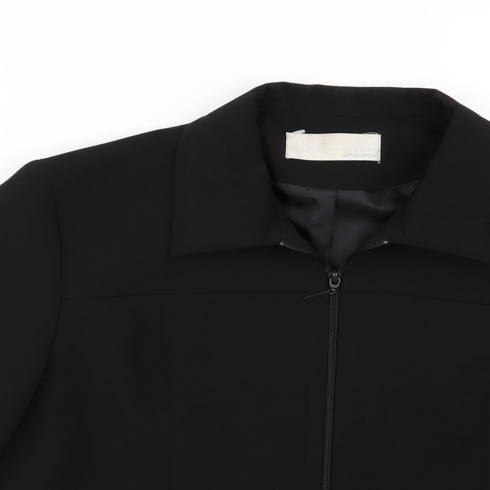 Womens UK Size 18 AMARANTO Black Jacket