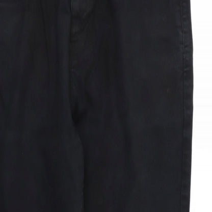 NEXT Womens Black  Denim Tapered Jeans Size 34 L31 in