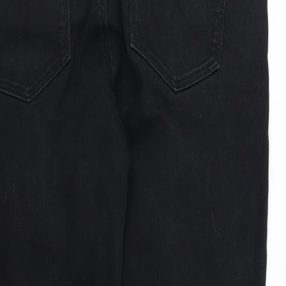 NEXT Womens Black  Denim Tapered Jeans Size 34 L31 in