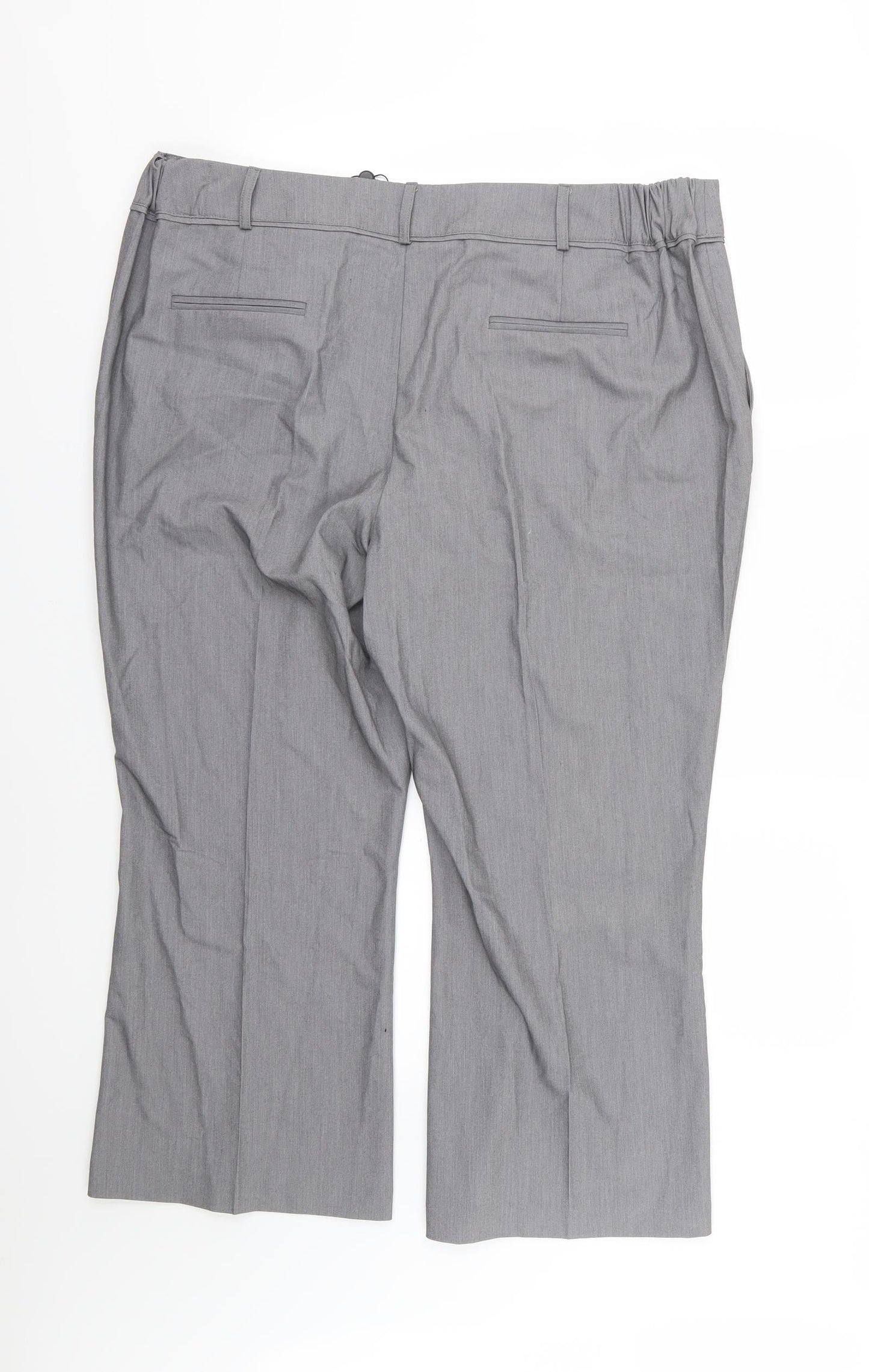 Capsule Womens Grey  Rayon Trousers  Size 20 L25 in - Short Leg