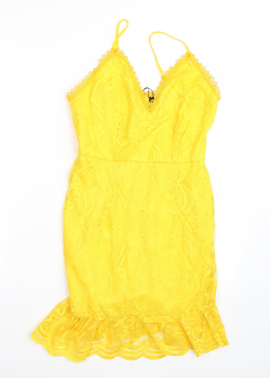 Love & Other things Womens Yellow   A-Line  Size S