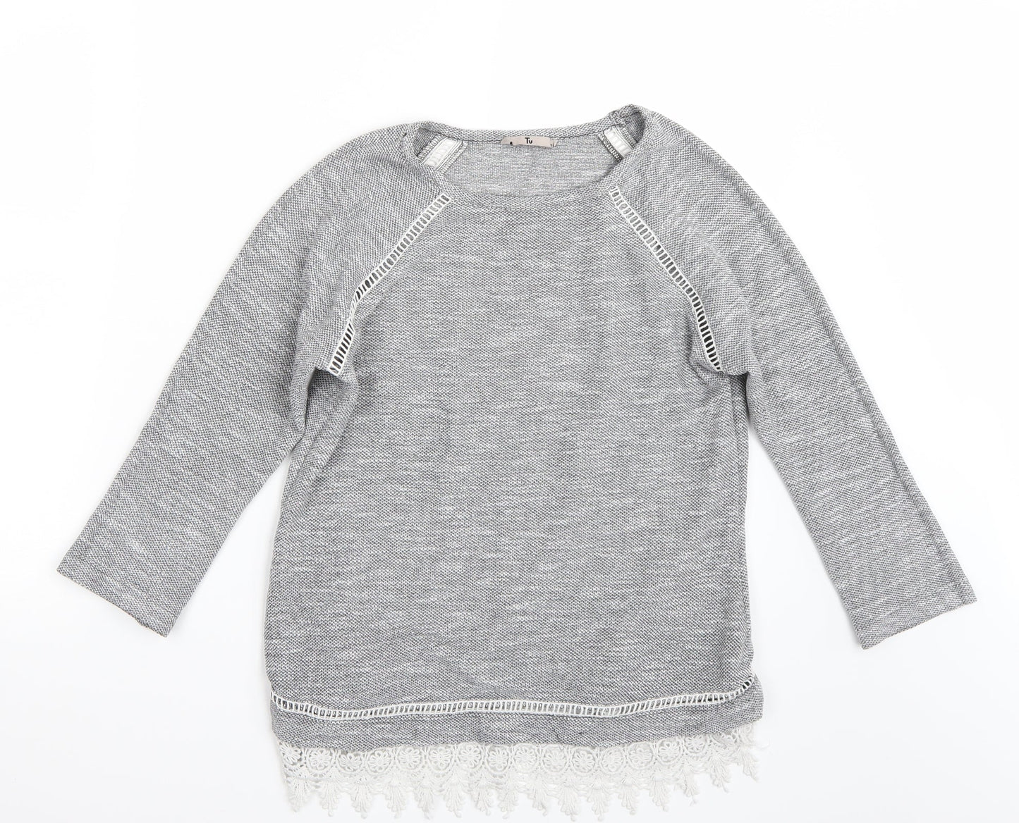 TU Womens Grey   Basic T-Shirt Size 10