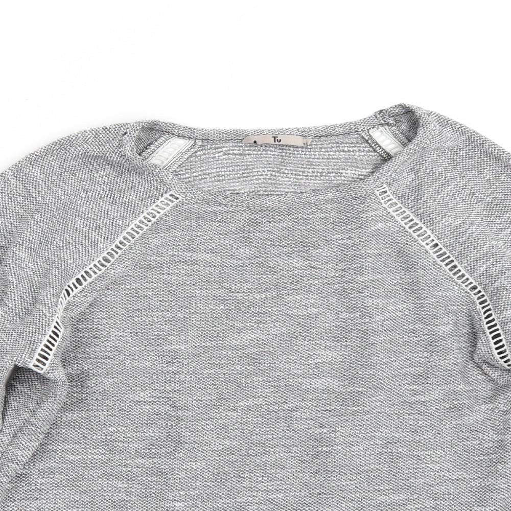 TU Womens Grey   Basic T-Shirt Size 10