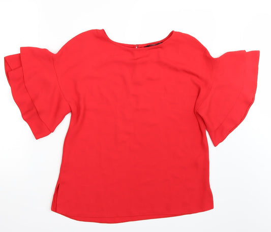 F&F Womens Red   Basic T-Shirt Size 6