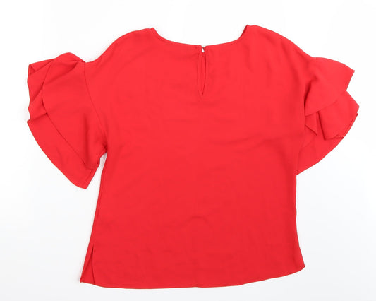 F&F Womens Red   Basic T-Shirt Size 6
