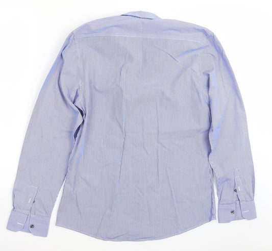 Riverisland Mens Blue    Button-Up Size M