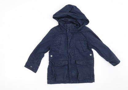 Gap Boys Blue   Overcoat Coat Size 4-5 Years