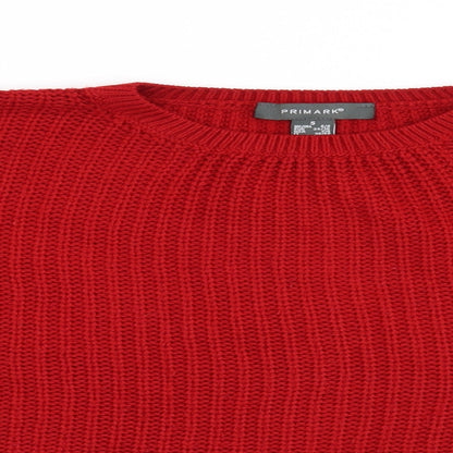 Primark Womens Red   Pullover Jumper Size 6