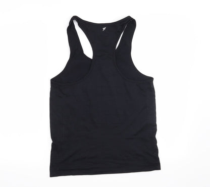 Womens UK Size 14 Workout Black Basic T-Shirt