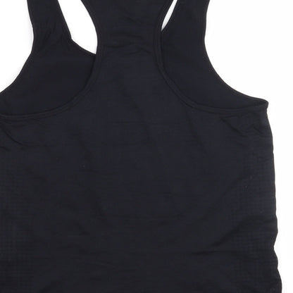 Womens UK Size 14 Workout Black Basic T-Shirt