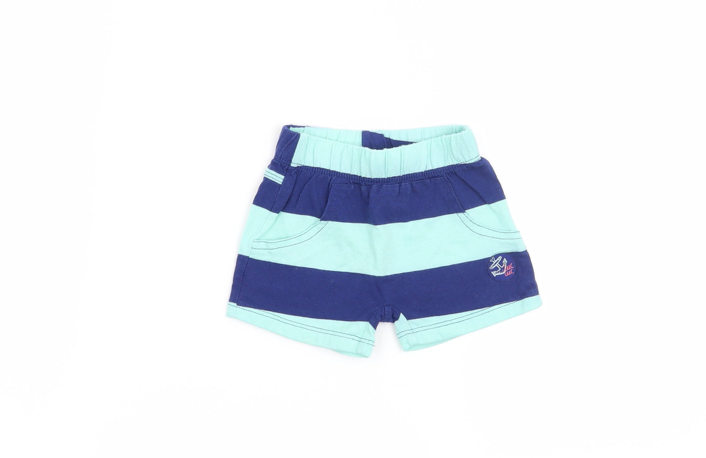 tuc tuc Boys Blue Striped  Sweatpants Trousers Size 6-9 Months