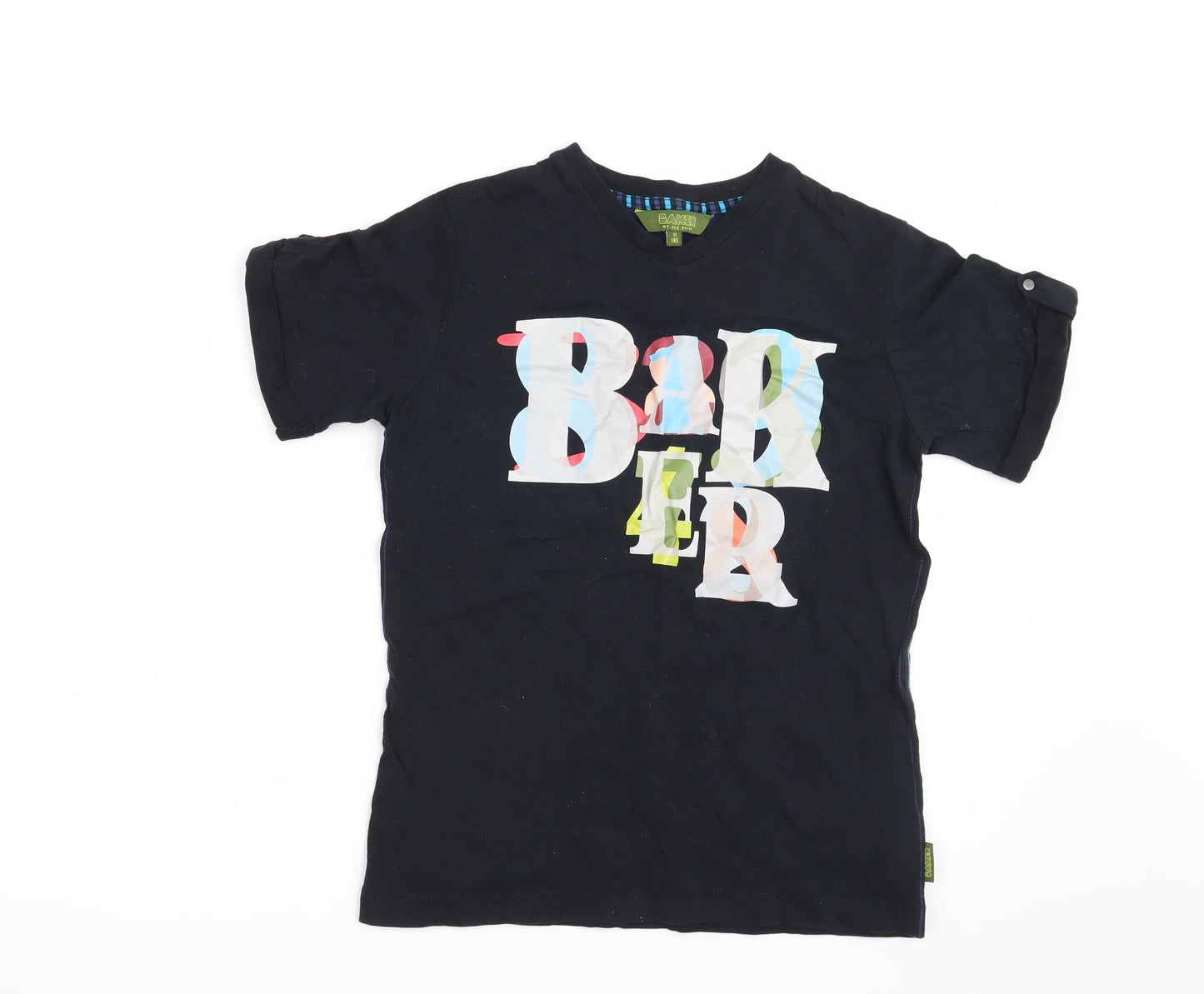 Ted Baker Boys Black   Basic T-Shirt Size 11 Years