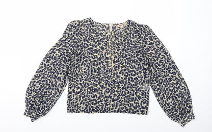 Womens UK Size 8 Glamorous Blue Basic Blouse
