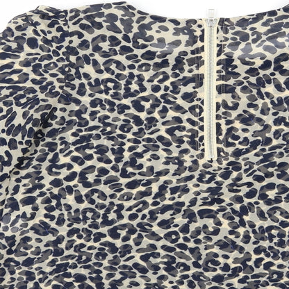 Womens UK Size 8 Glamorous Blue Basic Blouse