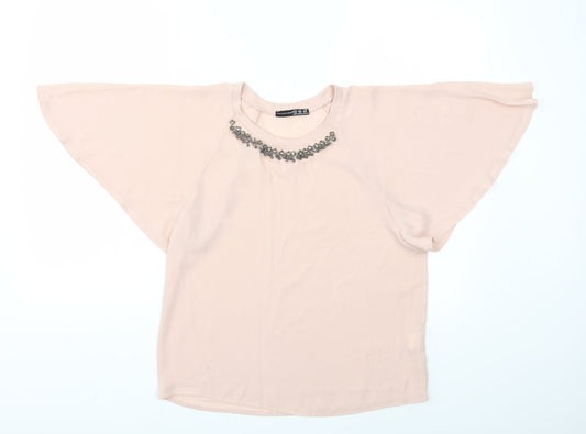 Womens UK Size 10 Atmosphere Pink Basic Blouse