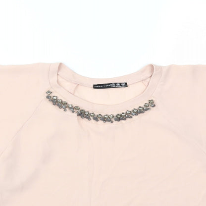 Womens UK Size 10 Atmosphere Pink Basic Blouse