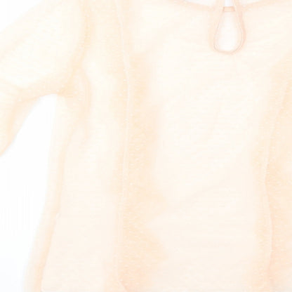 Womens UK Size 10 Pink Vanilla Pink Basic Blouse