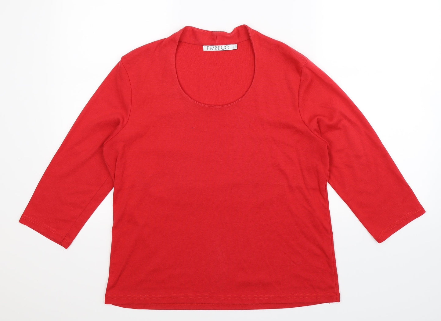 Emreco Womens Red   Pullover Sweatshirt Size 14