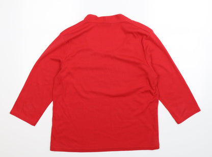 Emreco Womens Red   Pullover Sweatshirt Size 14