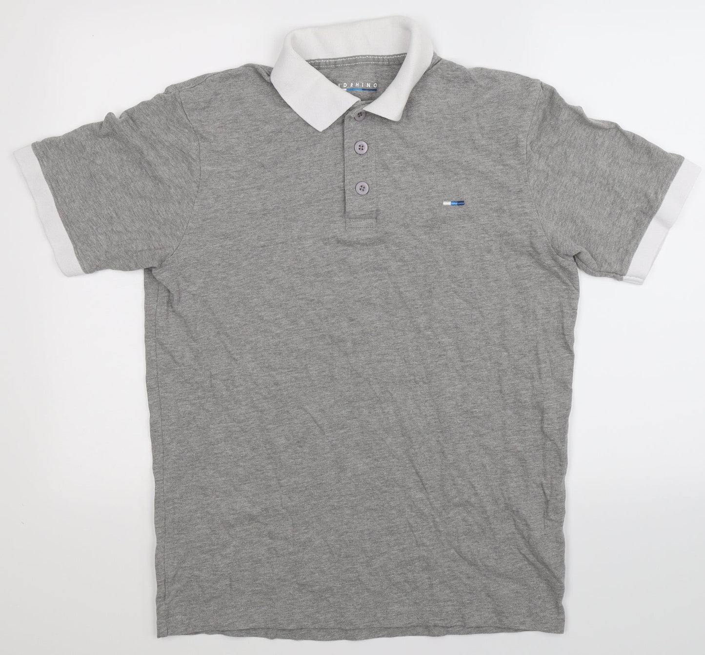 Bad Rhino Mens Grey    Polo Size M