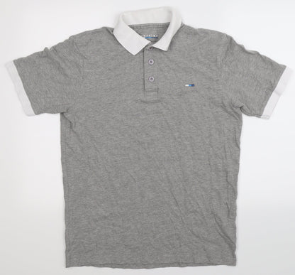 Bad Rhino Mens Grey    Polo Size M