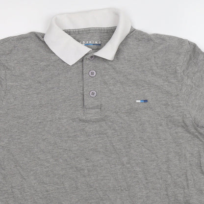 Bad Rhino Mens Grey    Polo Size M