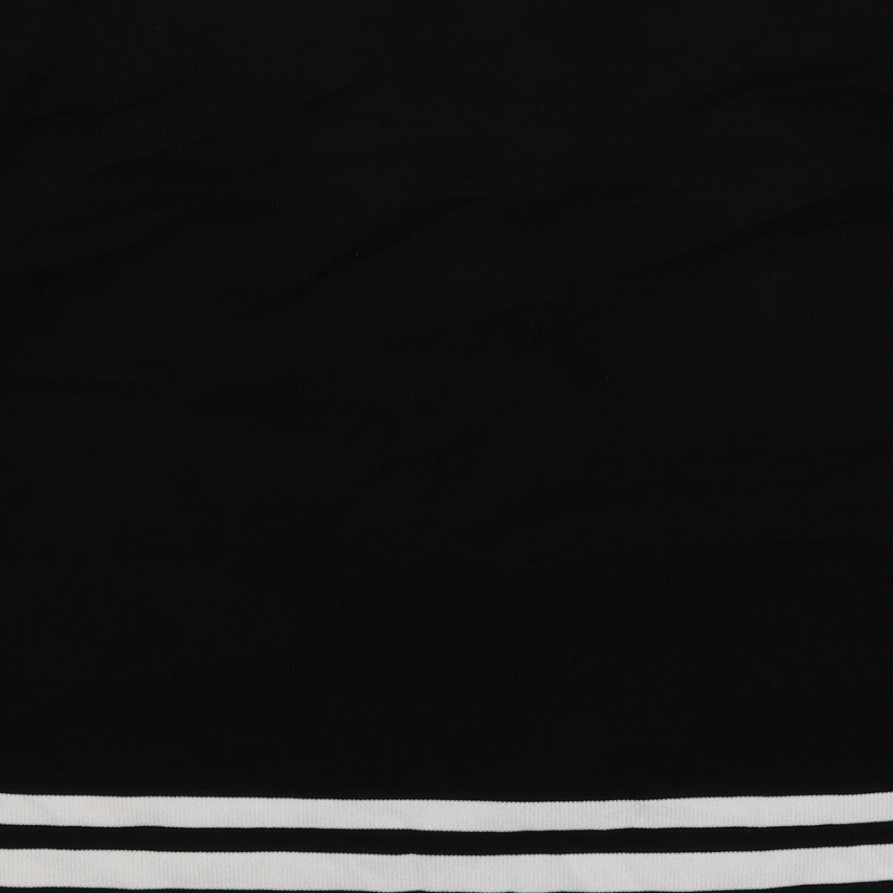 BM Womens Black Striped Knit Pullover Jumper Size M
