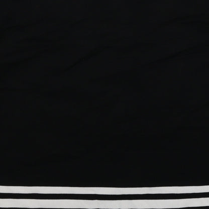 BM Womens Black Striped Knit Pullover Jumper Size M