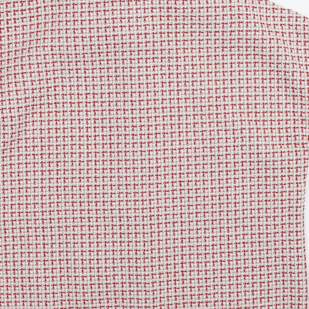 SheIn Womens Multicoloured Check  Basic Button-Up Size S  - Oversized