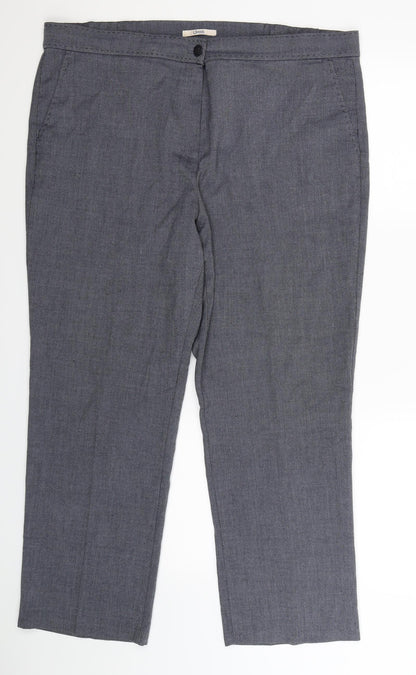 Womens UK Size 18 Marks and Spencer Regular Fit  Grey Trousers