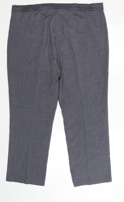 Womens UK Size 18 Marks and Spencer Regular Fit  Grey Trousers