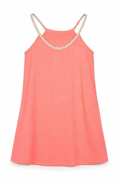 Womens UK Size XS Papaya Pink Basic Tank