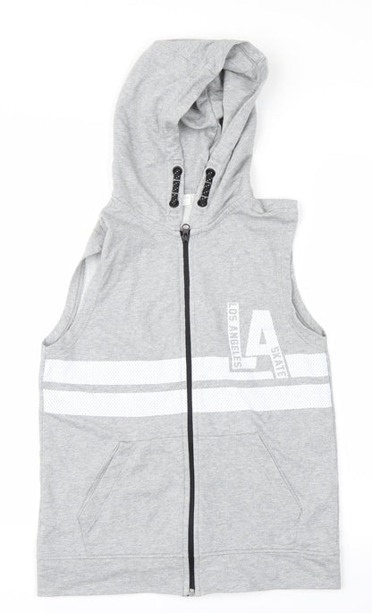 F&F Boys Grey   Full Zip Hoodie Size 10-11 Years