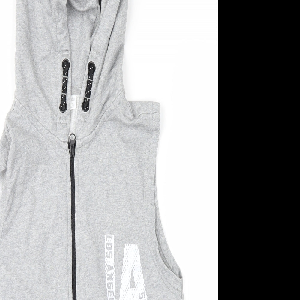 F&F Boys Grey   Full Zip Hoodie Size 10-11 Years