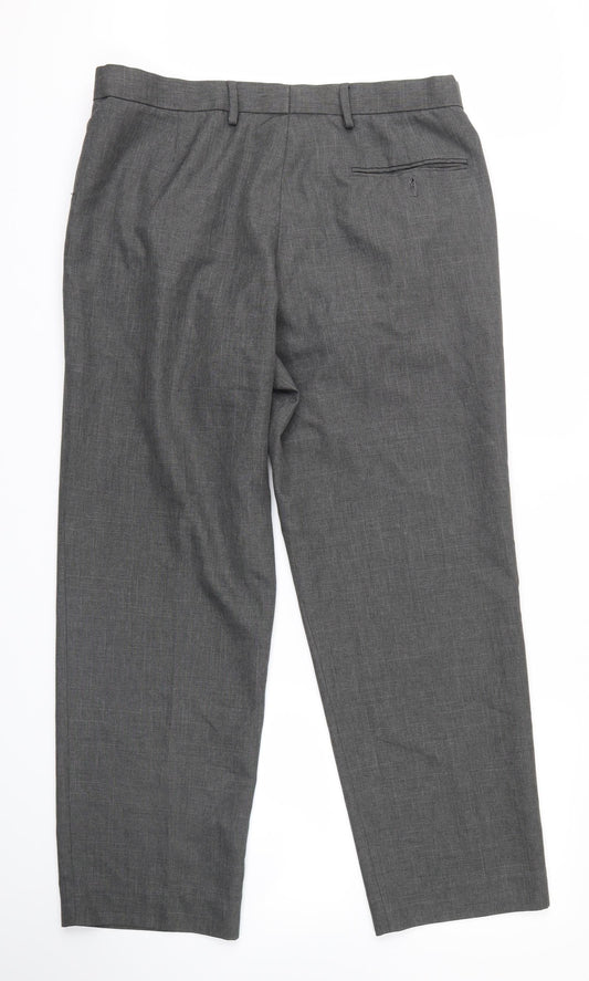 m&s Mens Grey   Trousers  Size 36 in L27 in