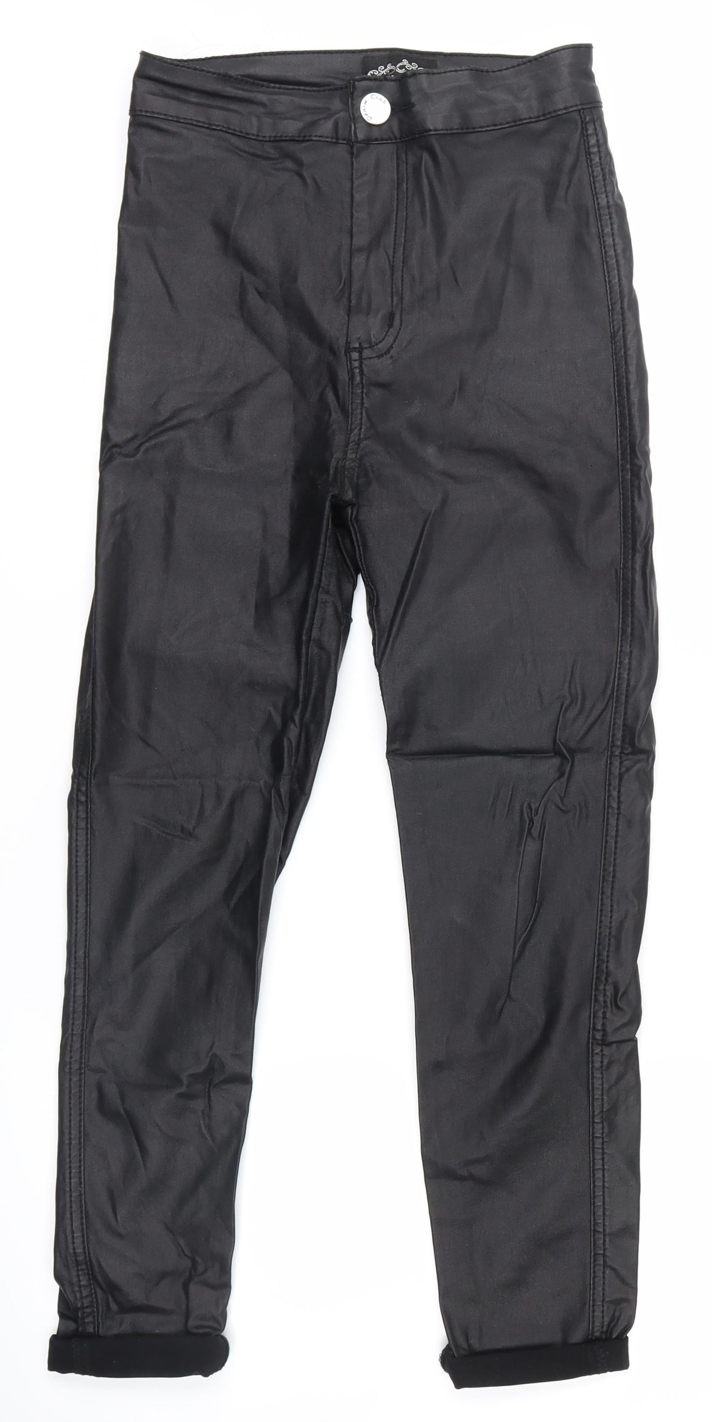 denim co Womens Black   Skinny Jeans Size 10 L23 in - leather pants