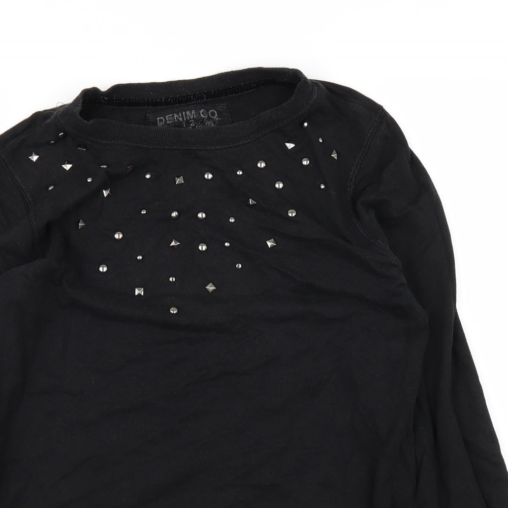 DENIMCO Womens Black   Pullover Jumper Size 12