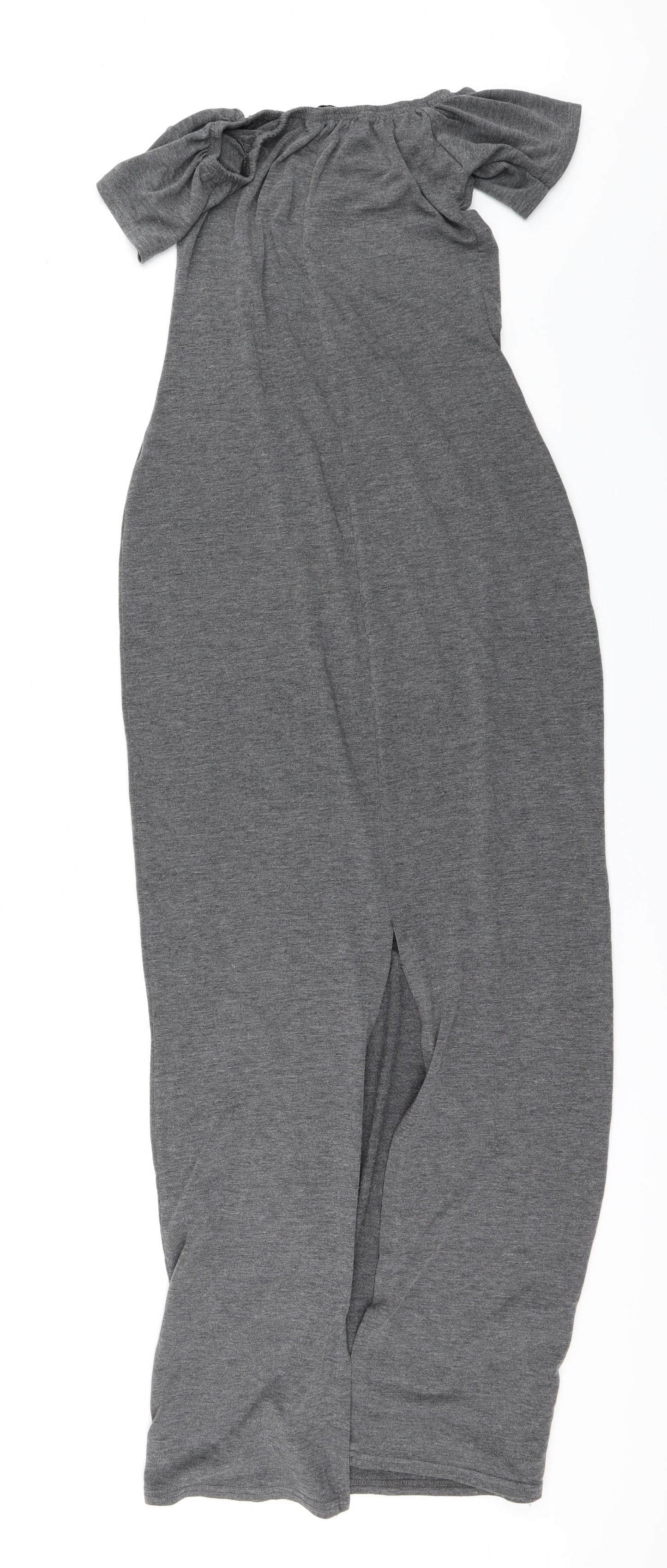 Boohoo Womens Grey   Pencil Dress  Size 10