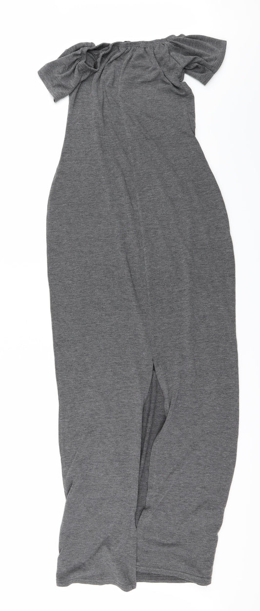 Boohoo Womens Grey   Pencil Dress  Size 10