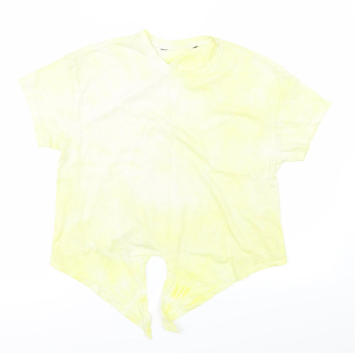 915 Girls Yellow   Basic T-Shirt Size 12-13 Years