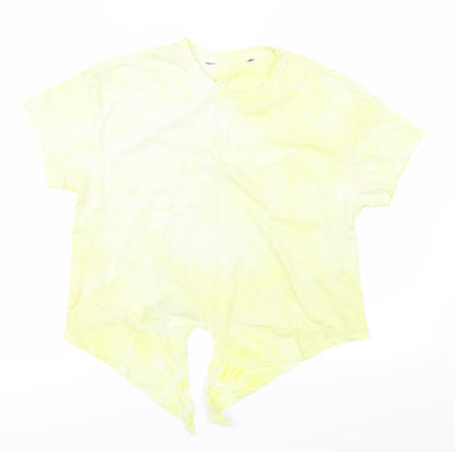 915 Girls Yellow   Basic T-Shirt Size 12-13 Years